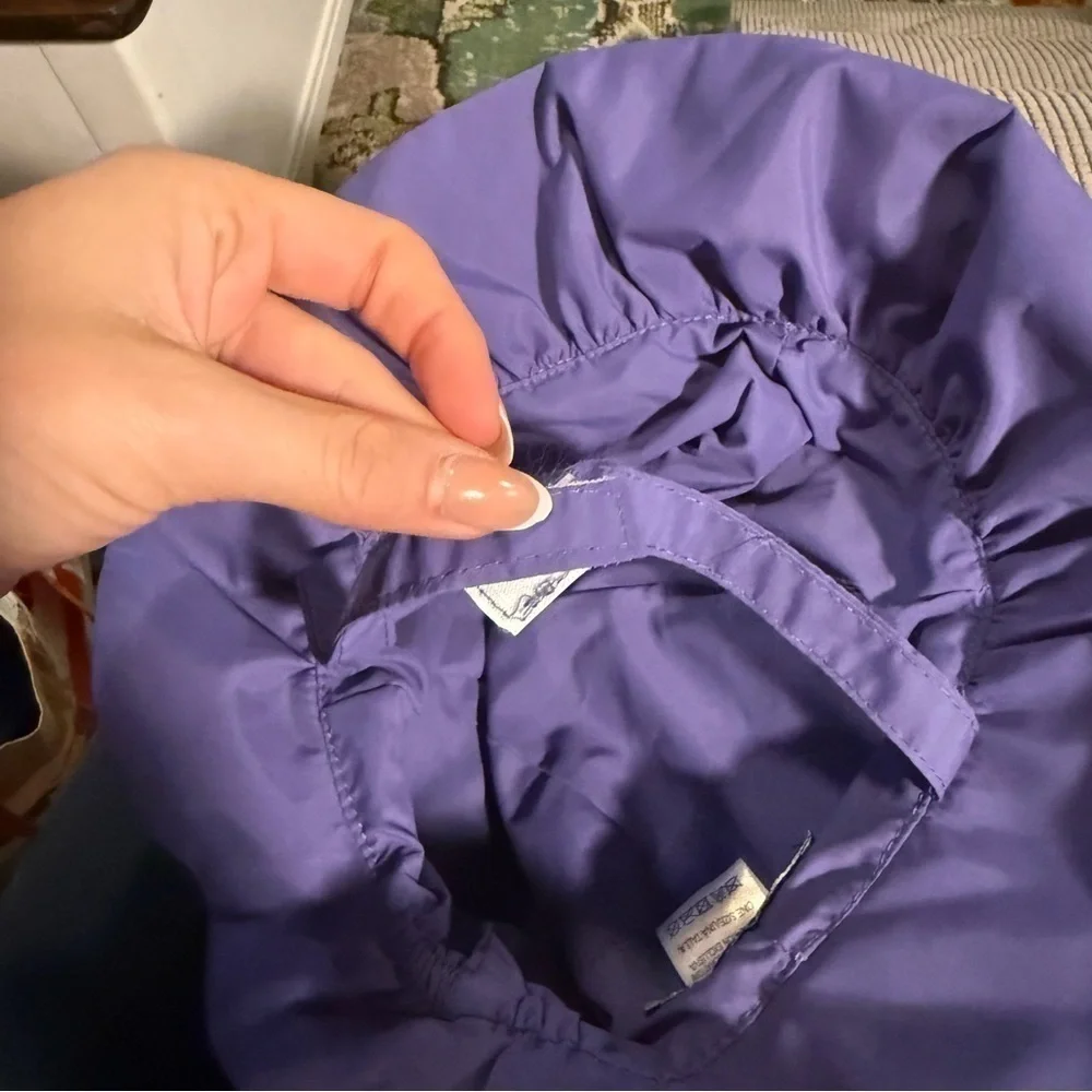 New toddler Panama Jack spf purple hat with bow in the back